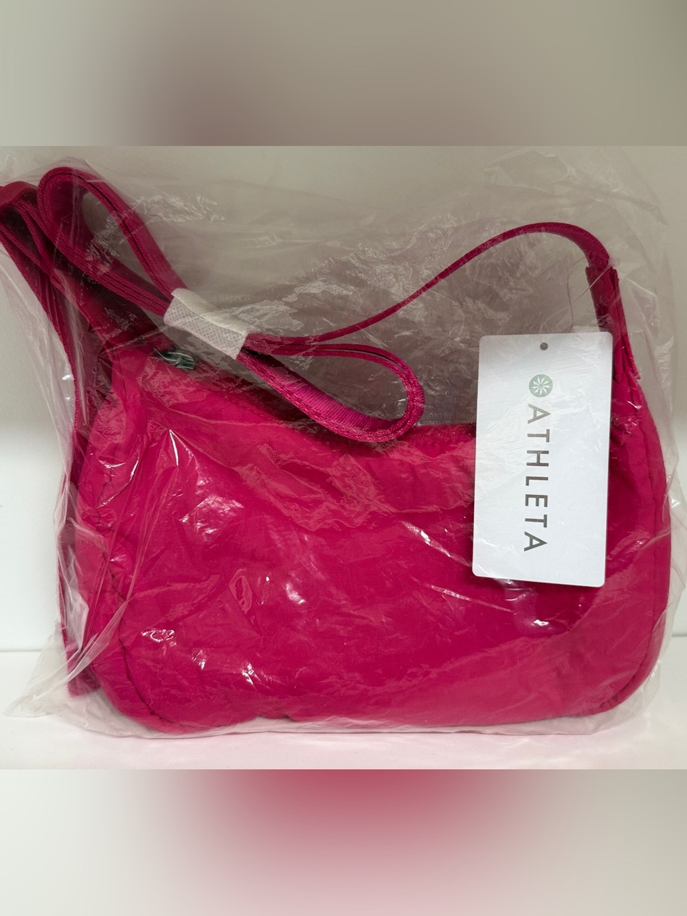 Athleta All About Mini Crescent Bag Dahlia Pink NWT